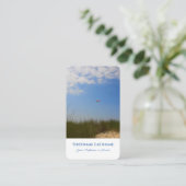 海事凧ナチュラルサンド砂丘旅行代理店スタイル 名刺 (スタンド正面)