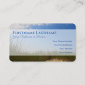 海事凧ナチュラルサンド砂丘旅行代理店スタイル 名刺 (裏面)