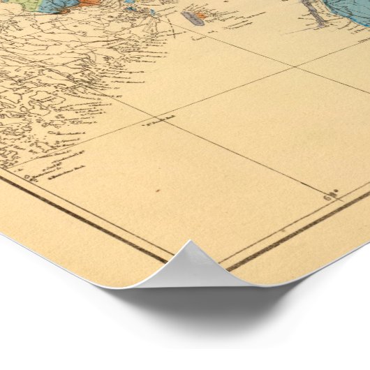 海事地方の地質図 ポスター (角)