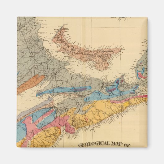 海事地方の地質図 マグネット (正面)