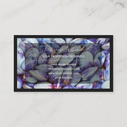 海事専門家やシーフード海愛好家のbusi 名刺 (裏面)