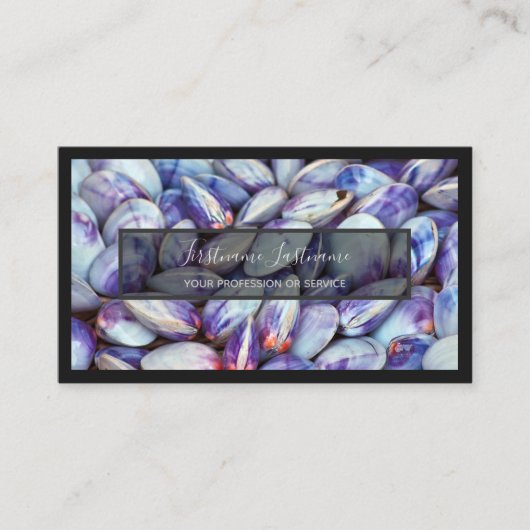 海事専門家やシーフード海愛好家のbusi 名刺 (正面)