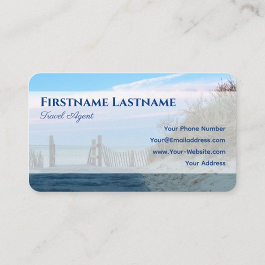 海事嵐ビーチ夕日海旅行代理店 名刺 (裏面)