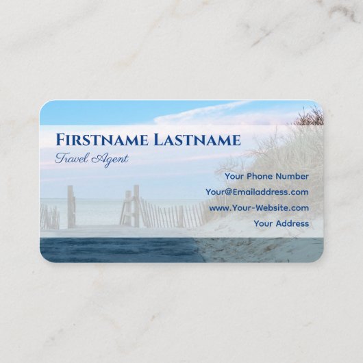 海事嵐ビーチ夕日海旅行代理店 名刺 (裏面)