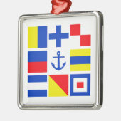 海事旗のオーナメント メタルオーナメント (左)