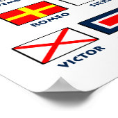 海事旗。国際的シンボルや象徴ポスター ポスター (角)