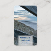 海事砂丘ビーチサンセット旅行代理店スタイル 名刺 (正面)