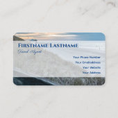 海事砂丘ビーチサンセット旅行代理店スタイル 名刺 (裏面)