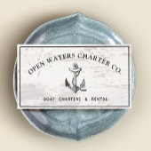 海事艇いかり素朴木材名刺 名刺