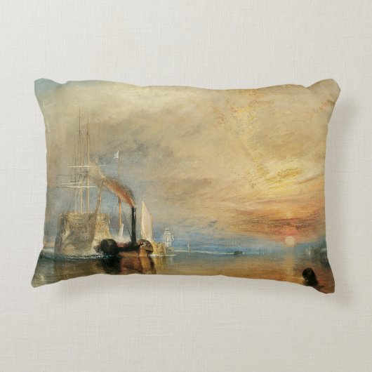 海事芸術ジョセフ・ターナーによるテメレアとの戦い アクセントクッション (裏面)