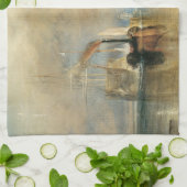 海事芸術ジョセフ・ターナーによるテメレアとの戦い キッチンタオル (折り畳み)