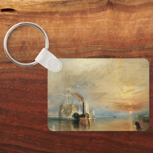海事芸術ジョセフ・ターナーによるテメレアとの戦い キーホルダー (裏面)