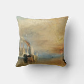 海事芸術ジョセフ・ターナーによるテメレアとの戦い クッション (裏面)