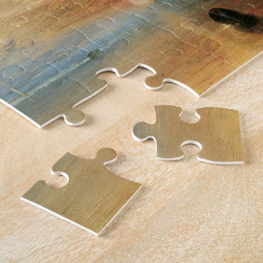 海事芸術ジョセフ・ターナーによるテメレアとの戦い ジグソーパズル (側面)