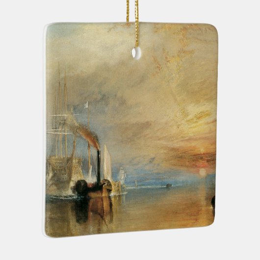 海事芸術ジョセフ・ターナーによるテメレアとの戦い セラミックオーナメント (右)
