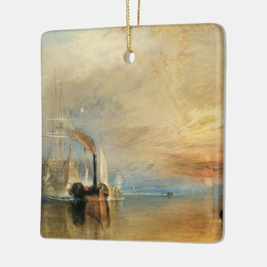 海事芸術ジョセフ・ターナーによるテメレアとの戦い セラミックオーナメント (左)