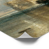 海事芸術ジョセフ・ターナーによるテメレアとの戦い ポスター (角)