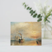 海事芸術ジョセフ・ターナーによるテメレアとの戦い ポストカード (スタンド正面)