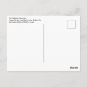 海事芸術ジョセフ・ターナーによるテメレアとの戦い ポストカード (裏面)