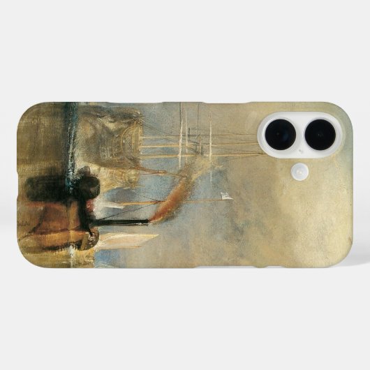 海事芸術ジョセフ・ターナーによるテメレアとの戦い Case-Mate iPhoneケース (裏面 (横))