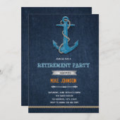 海事退職パーティー招待状 招待状 (正面/裏面)