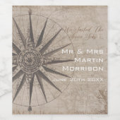 海事 オーシャン ヨット ウェディング ワインラベル (シングルラベル)