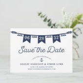 海事 |ネイビクラシックーブルーのフラ航海のグ セーブザデート (スタンド正面)