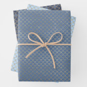 海人魚の下で誕生日赤ちゃんシャワーの贈り物 ラッピングペーパーシート (インサイチュ)