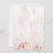 海人魚の下の夢のような海の赤ちゃんシャワー 招待状 (裏面)