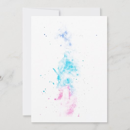 海人魚の下の海はかりで測1st誕生日 招待状 (裏面)