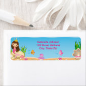 海人魚の下の誕生日リターンラベル ラベル (インサイチュ)