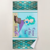 海人魚の女王 ビーチタオル (正面)