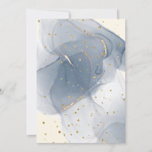 海人魚の誕生日の下 招待状 (裏面)