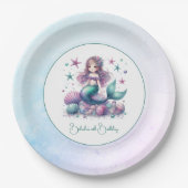 海人魚の誕生日パーティーの下で ペーパープレート (正面)