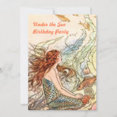 海人魚の誕生日パーティーの下で 招待状 (正面)
