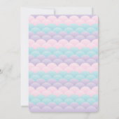 海人魚の誕生日パーティーの下で 招待状 (裏面)