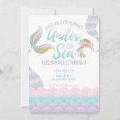 海人魚の誕生日パーティーの下で 招待状 (正面)