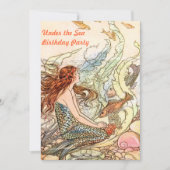 海人魚の誕生日パーティーの下で 招待状 (正面)