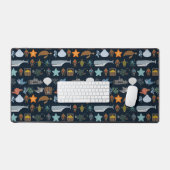 海住民パターン1 デスクマット (キーボード&マウス)