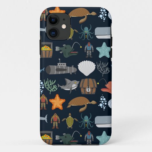 海住民パターン1 Case-Mate iPhoneケース (裏面)