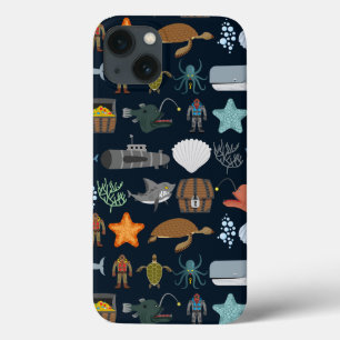 海住民パターン1 iPhone 13ケース