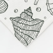 海住民パターン3 フリースブランケット (角)