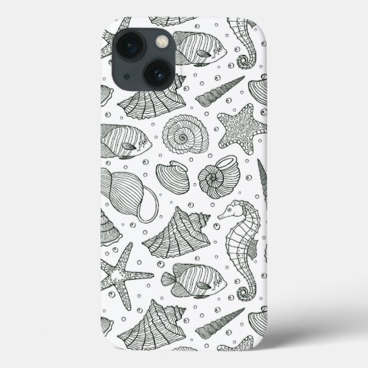 海住民パターン3 Case-Mate iPhoneケース (裏面)