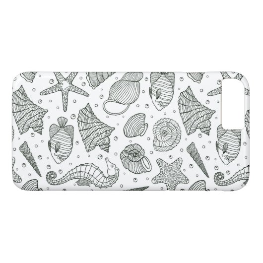 海住民パターン3 Case-Mate iPhoneケース (裏面(横))