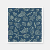 海住民パターン スタンダードカクテルナプキン (正面)