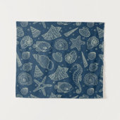 海住民パターン タペストリー (正面(横))