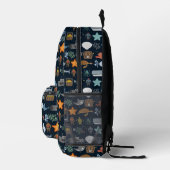 海住民パターン プリントバックパック (右)