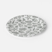 海住民パターン ペーパープレート (アングル)