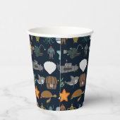 海住民パターン 紙コップ (右)