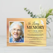 海供養 |愛するメモリーフォト 招待状 (スタンド正面)